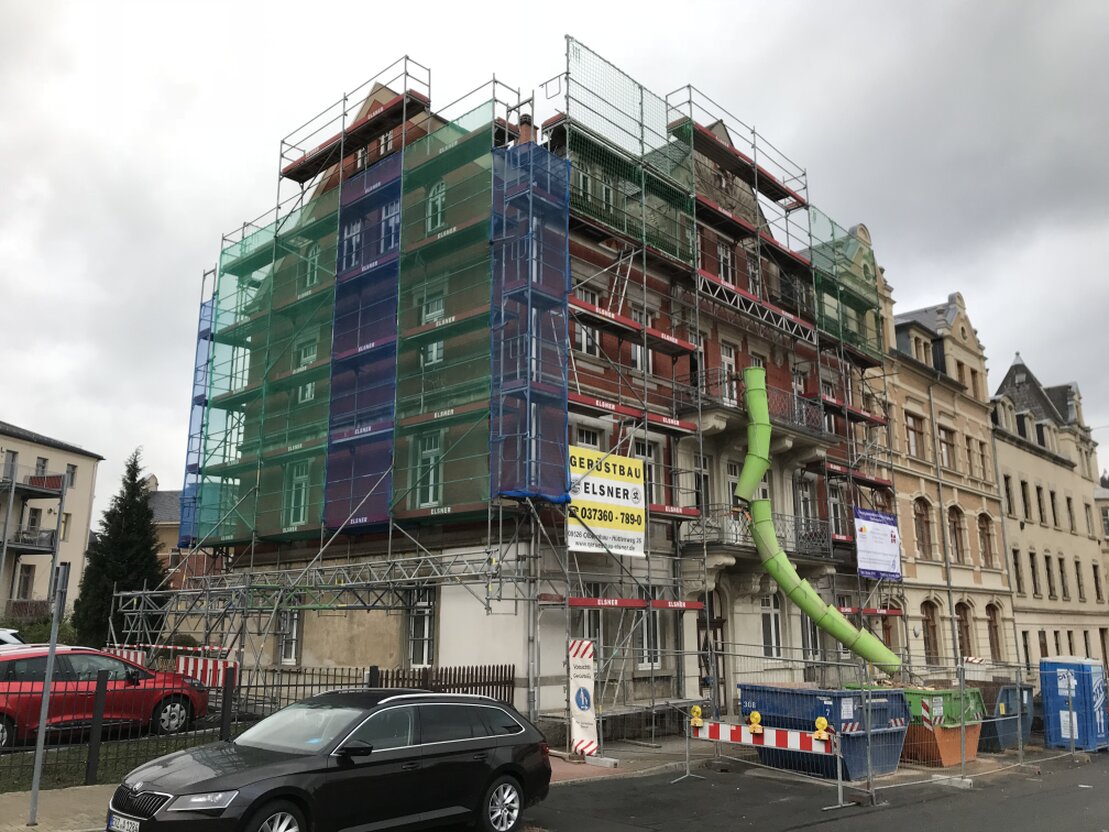 Rückblick auf verschiedene Gerüstprojekte in einer Bildcollage